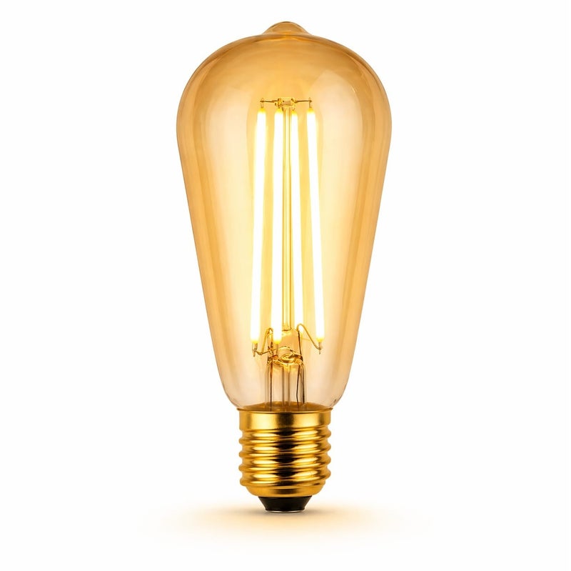 FSL LED Filament Bulb 6.5W (60W Equivalent) – Warm Light 2200K – E27 Base – Energy Saving up to 80% – 15000 Hours - Image 2