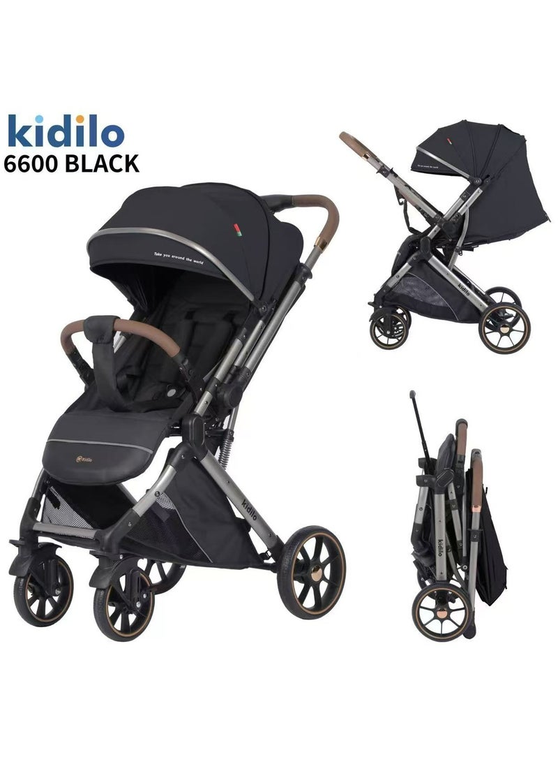 Kidilo High-Quality Baby Stroller - Easy Fold & Lightweight - Ultimate Comfort & Convenience