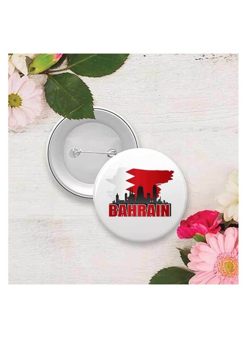 PRINTSHOP4ME Bahrain Button Badge For Men And Women–Versatile Accessory For Backpacks,Jackets,Or Hats-Round Pin-Back Button Badge-Perfect For Adults And Kids - Image 5