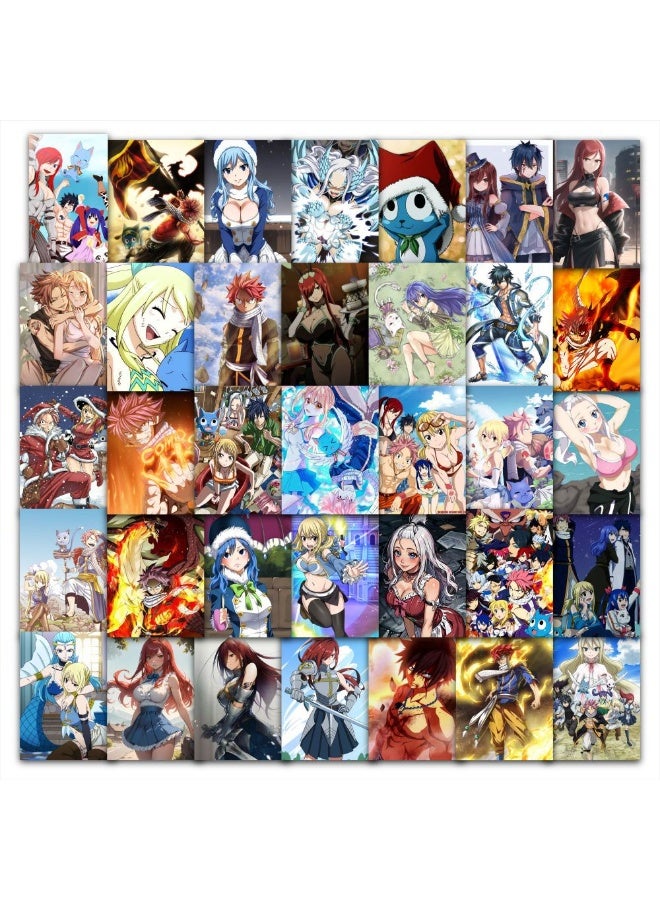 NIBEMINENT 63 Pcs Fairy Tail Deco Kit Waterproof Stickers, High Definition Printing Bright Colors, Suitable for Laptop Skateboard Luggage Water Bottle Guitar DIY - Image 2