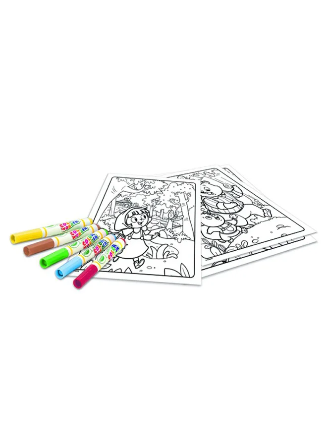 Crayola Color Wonder Set Once Upon A Time Coloring Book With 4 Markers