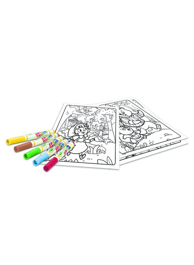 Crayola Color Wonder Set Once Upon A Time Coloring Book With 4 Markers - Image 5