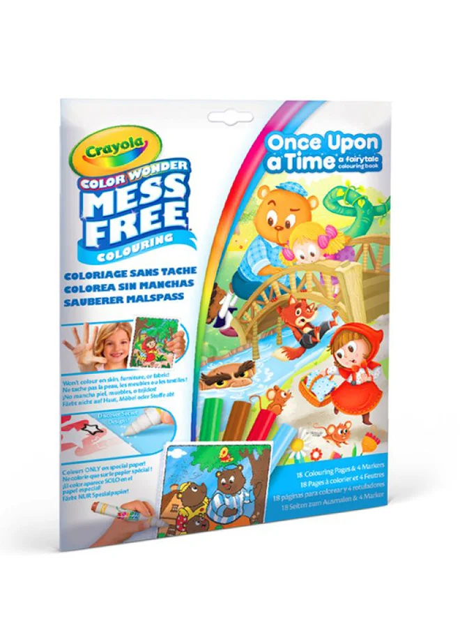 Crayola Color Wonder Set Once Upon A Time Coloring Book With 4 Markers
