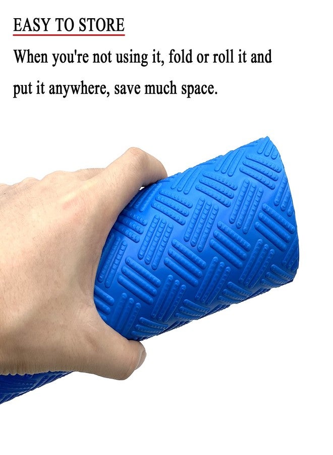 SKARUMMER Swimming Pool Ladder Mat - Protective Pool Ladder Pad Step Mat with Non-Slip Texture, Blue Medium Pool Step Mat, Pool Liner Protection Mat 36 inch X 17 inch - Image 3