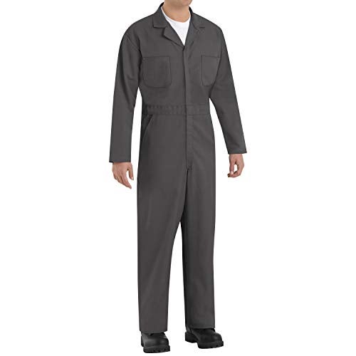 Red Kap Men's Tall Size Twill Action Back Coverall, Charcoal, 54 Long - Image 1