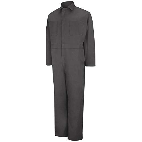 Red Kap Men's Tall Size Twill Action Back Coverall, Charcoal, 54 Long - Image 2
