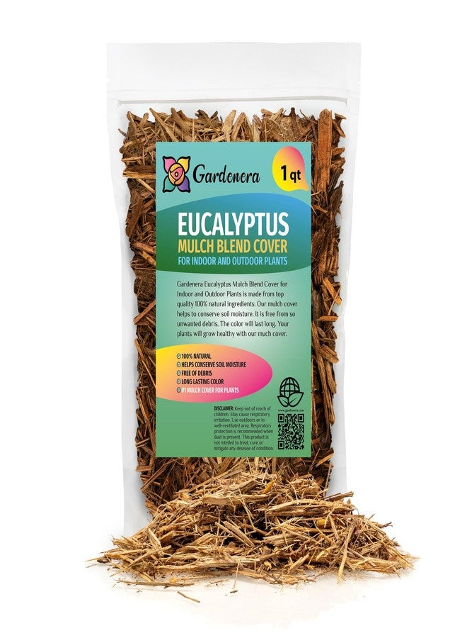 Gardenera Premium Eucalyptus Mulch - Enhance Your Garden with Natural Aroma and Organic Benefits - 1 Quart - Image 1