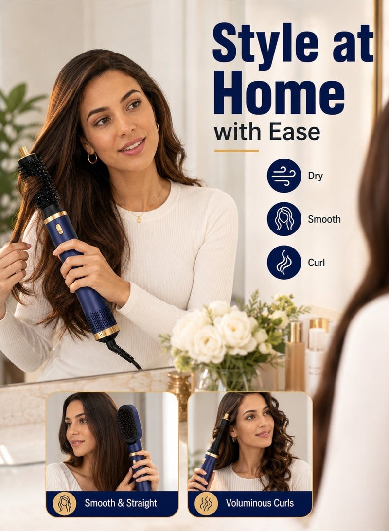 Leoxol Hair Dryer Brush | 5 In 1 Hot Air Styler | Blow Dryer Brush And Curling Brush Set For Drying Smoothing Volumizing Styling - Image 3