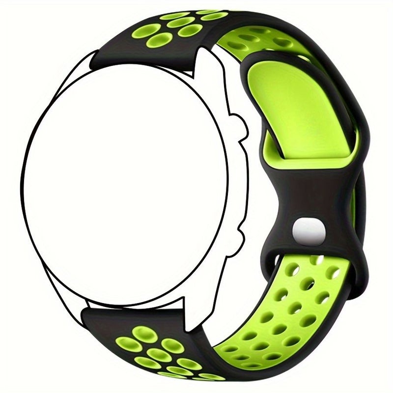 Blue 22mm Silicone Sport Bands For Smartwatch Models 7 4 3 5 Pro 6 Classic Gear S3 GT 2E And 3 Men And Women Fitness Replacement Strap - Image 5