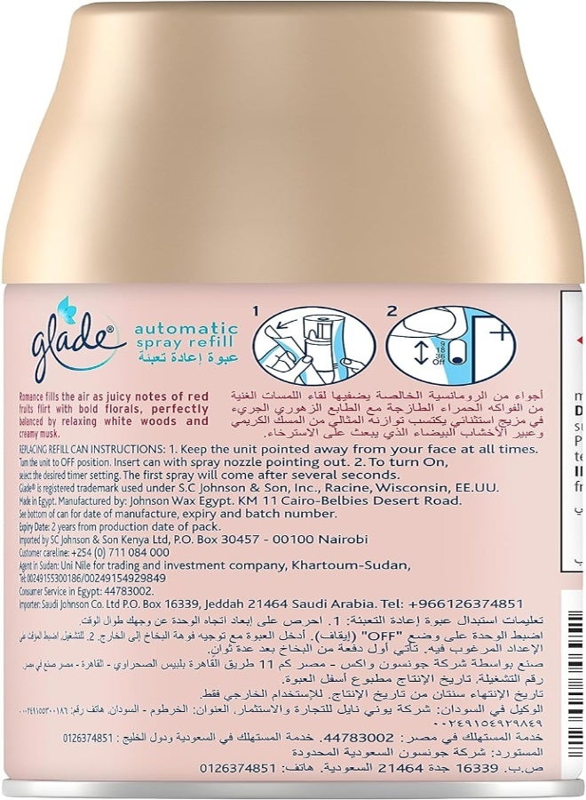 AKDC Glade Automatic Spray Refill Blooming Peony & Cherry Air Freshener, For Up To 60 Days Of Automatic Freshness, 2 X 269Ml - Image 2
