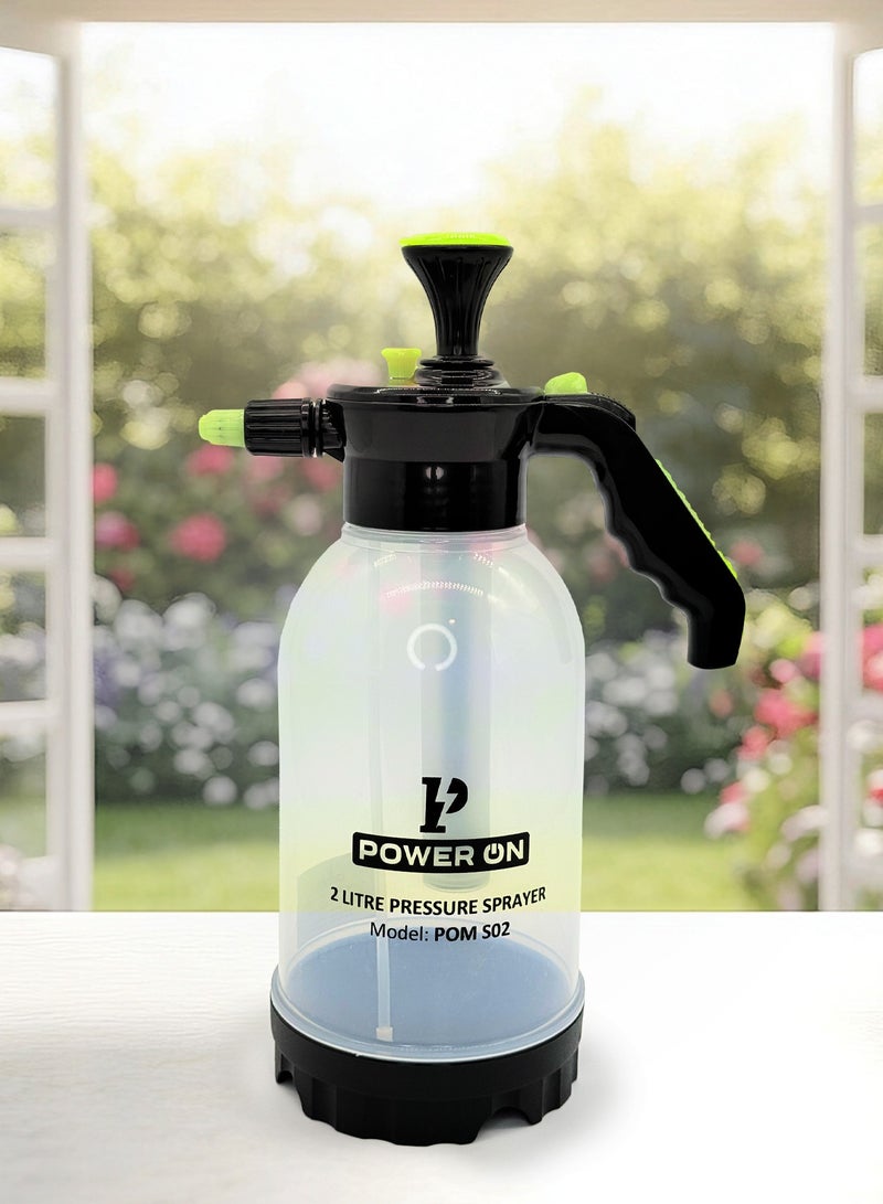 تشغيل بخاخ حدائق باور أون سعة 2 لتر بفوهة قابلة للتعديل - أبيض - Image 1
