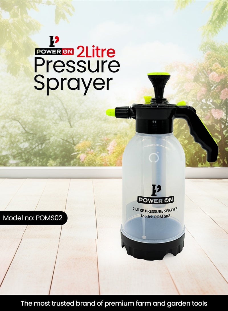 تشغيل بخاخ حدائق باور أون سعة 2 لتر بفوهة قابلة للتعديل - أبيض - Image 2