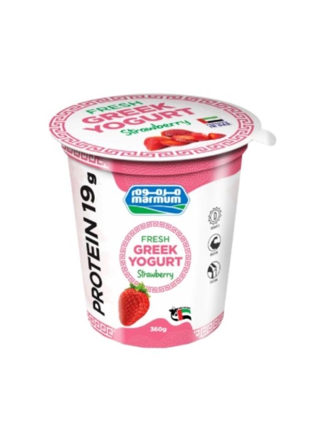 Greek Style Yoghurt, Strawberry - 360g, UAE