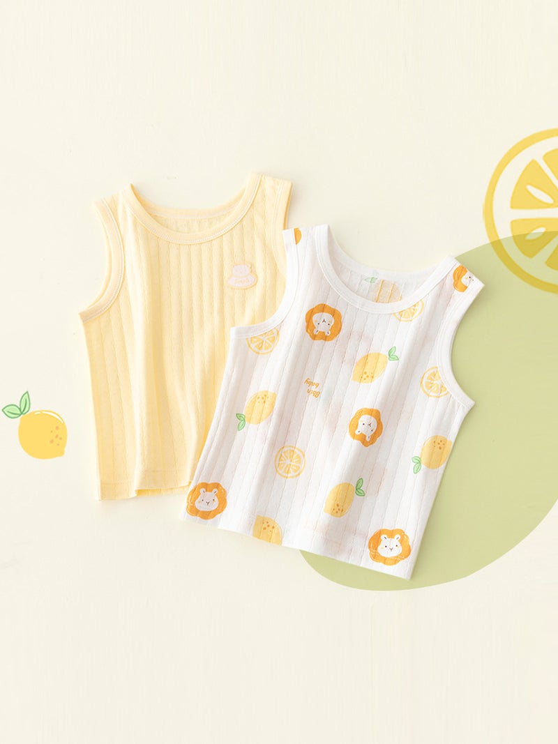 Newborn Baby''s Vest Boys'' Inner Wear Base Girls'' Sling Children''s Vest Pure Cotton Summer Thin Summer Dress - Image 3