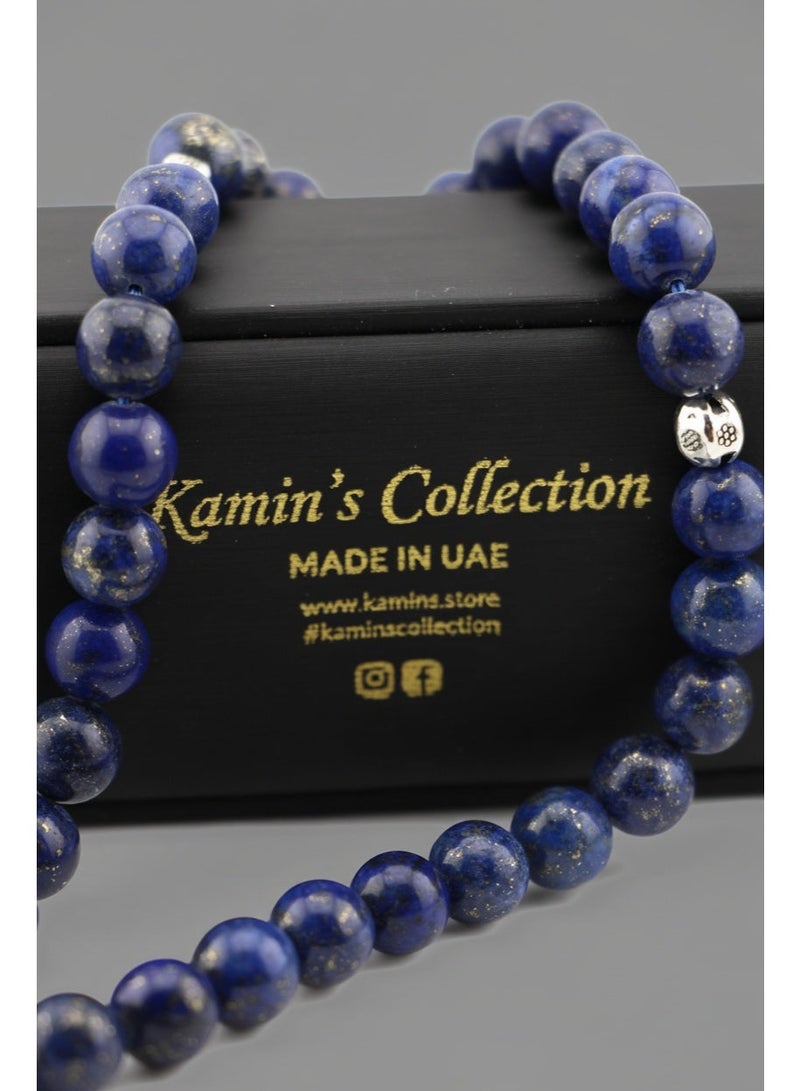 Kamins Collection Premium Round Lapis Prayer Beads - Image 3
