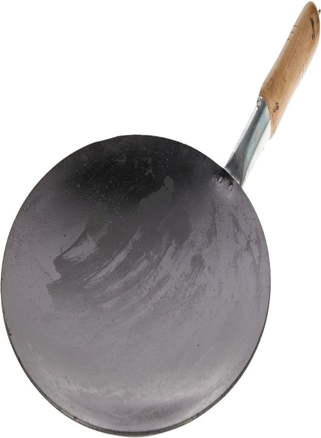 AKDC مقلاة راج الحديدية بمقبض، أسود، 54 سم، Iht014، دوسا تاوا، مقلاة مسطحة، صانعة فطائر - Image 3