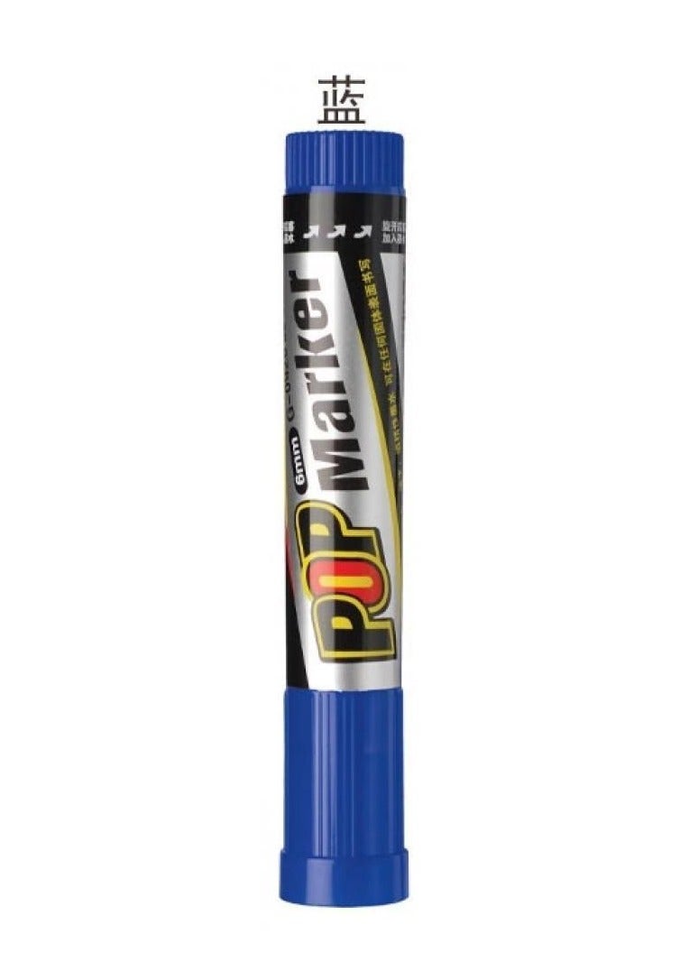 AIWANTO Aiwanto 6Pcs Felt Tip Colored Jumbo Marker Waterproof Permanent Ink Neon Glass Markers (20mm)  - Image 5