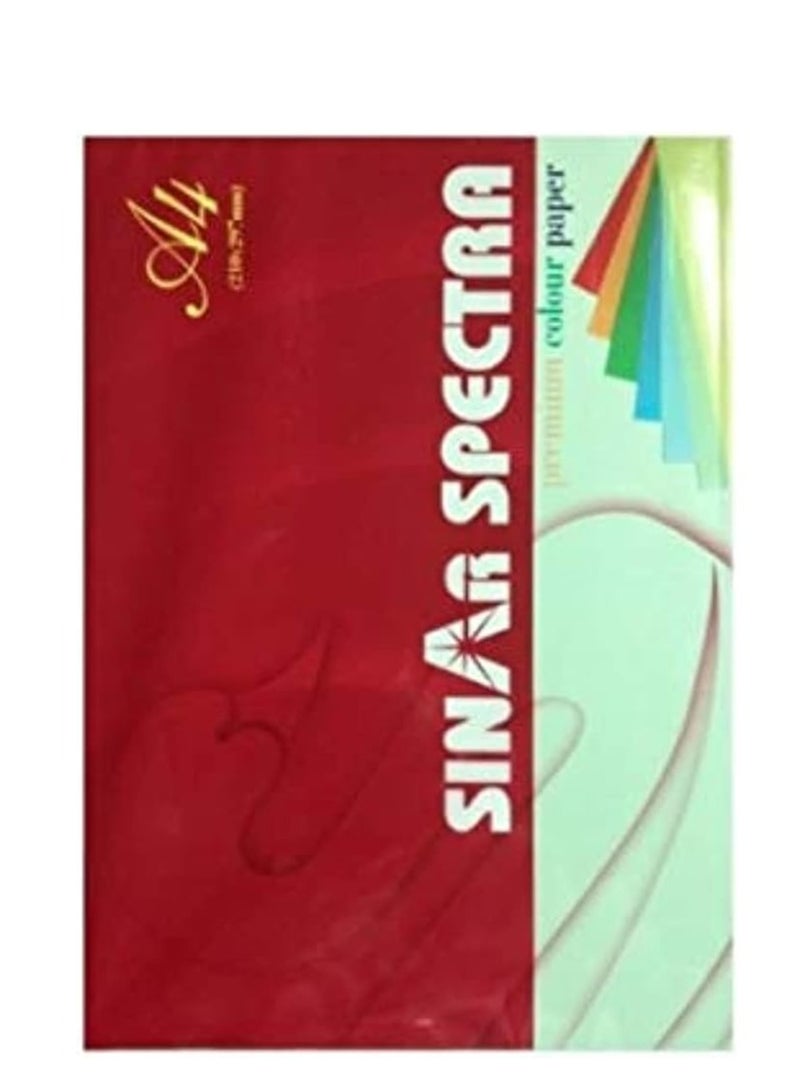 SINAR SPECTRA 500-Sheets A4 297 x 210 mm 80gsm Paper Green Color - Image 1
