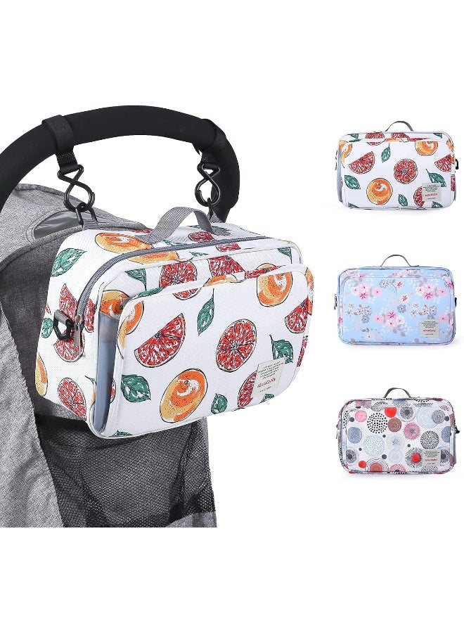 GOGOSO Non-Slip Stroller Organizer Bag for Diapers with Insulated Pocket - Image 1