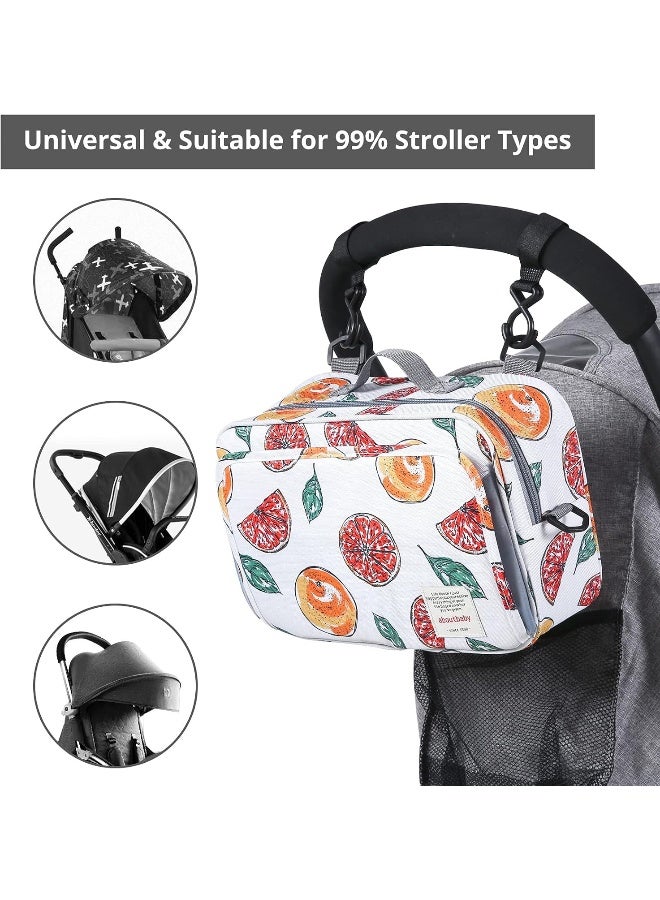 GOGOSO Non-Slip Stroller Organizer Bag for Diapers with Insulated Pocket - Image 4