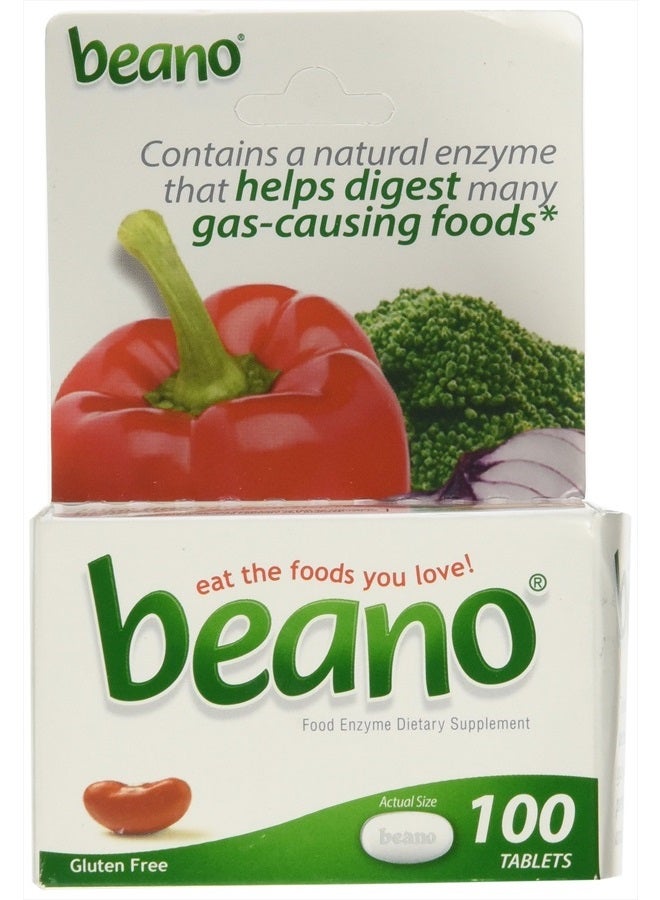 Beano Gas Relief Tablets (100 Count (Pack of 1)) - Image 1