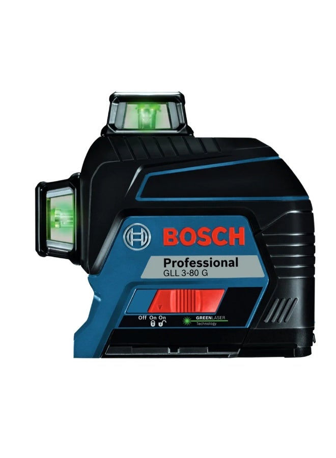 BOSCH Gll 3-80G Professional Line Laser with Bosch BT150 Professional Tripod 155cm, Black - Per Set - Image 1