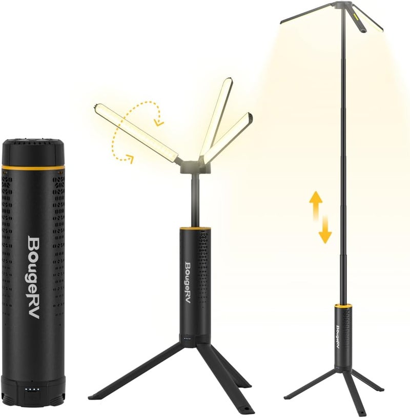 BougeRV Telescopic Camping Light - 15600mAh Rechargeable Lantern with 3000 Lumens and IPX5 Water Resistance - Image 1