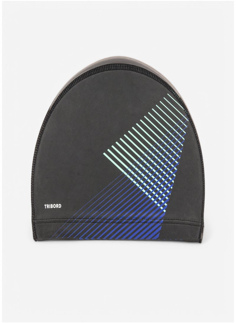 NABAIJI NABAIJI by DECATHLON, Coated Fabric Swim Cap M Soft & Stretchable Tria Black  - Image 4