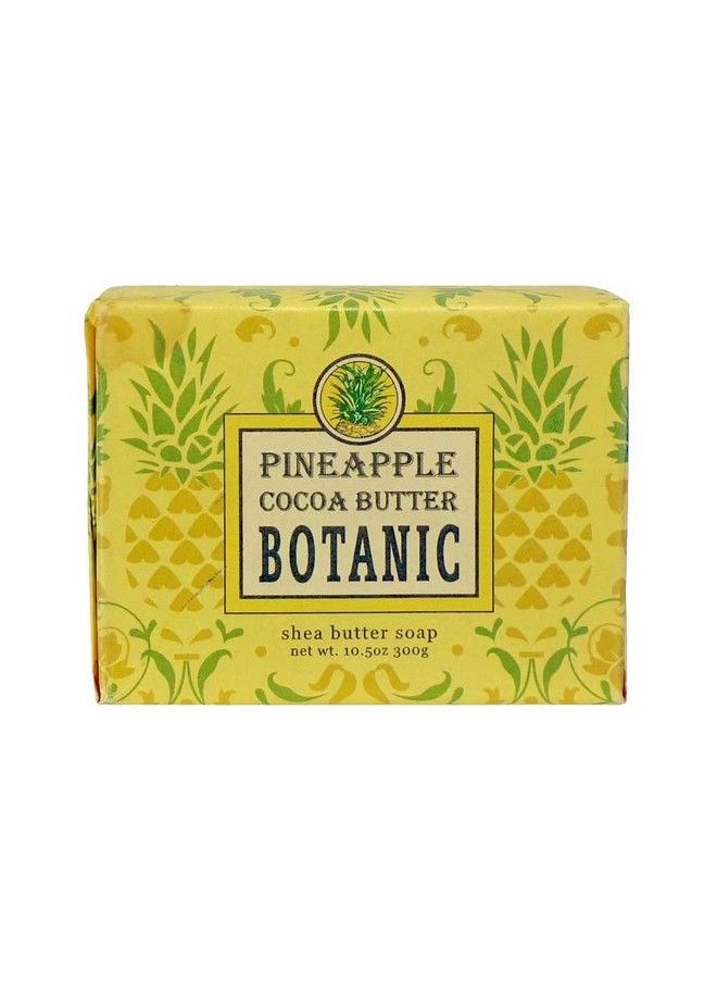 Shea Butter Soaps With Essential Oils And Natural Extracts 10.5 Ounce Block Soap Bar (Pineapple Cocoa Butter)