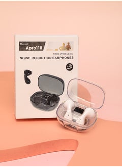 Generic Transparent wireless bluetooth headphones in-ear high sound quality long battery life white for IPhone Android  - Image 2