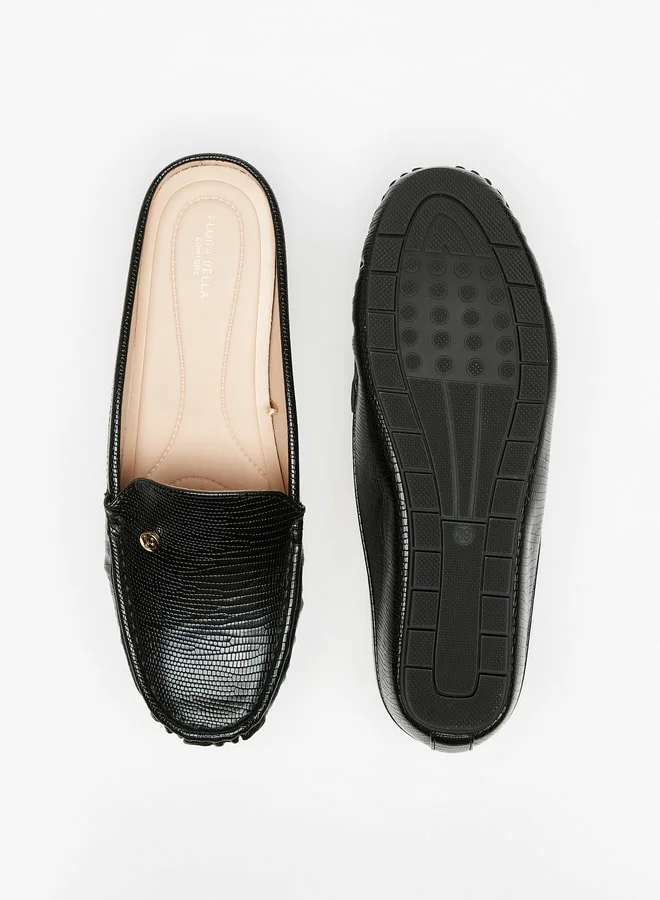 Flora Bella By Shoexpress Women's Textured Slip-On Mules