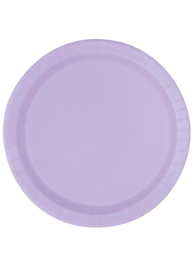Unique 8 Lavender Plates 7''
