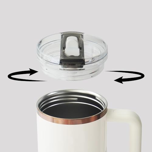 Dreamfocus 40 oz Leak Proof Flip Straw Lid Replacement for Stanley 40 oz Quencher H2.0 and ProTour Tumbler - Image 4