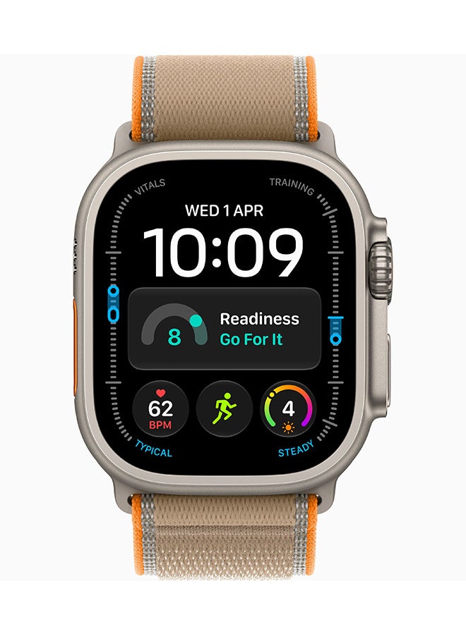 Apple Watch Ultra 4 GPS + Cellular (Middle East Version) Natural Titanium Case With Sand Trail Loop Small/Medium - Image 2