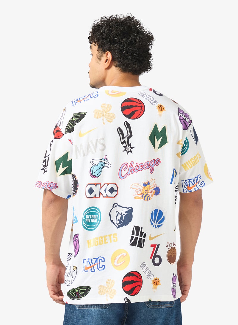 Nike Nba T31 All-Over Print Short Sleeve T-Shirt - Image 2
