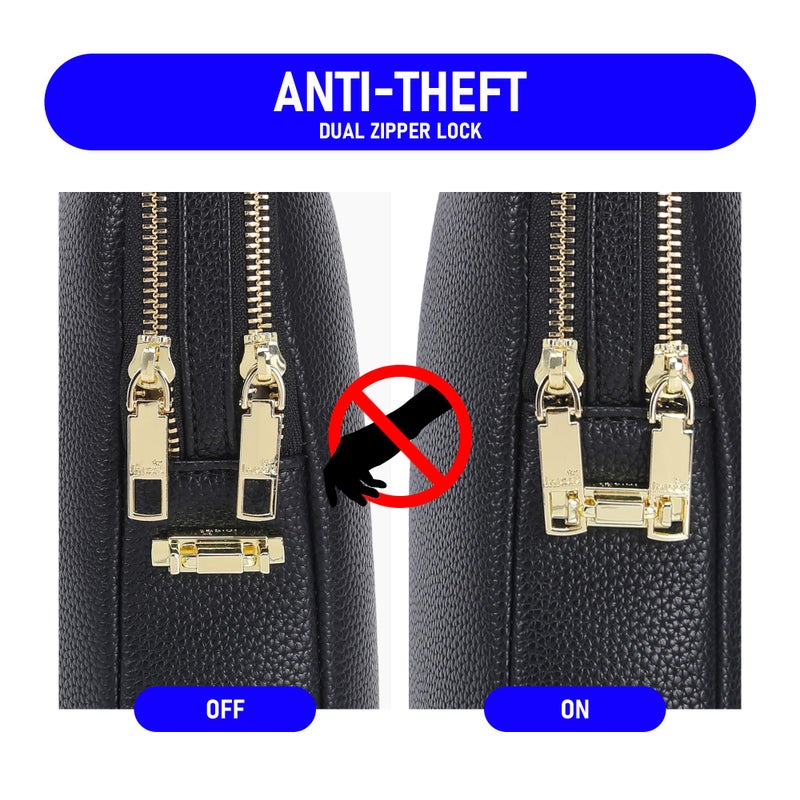 INICAT Small Sling Bag for Women Everyday & Travel Crossbody Bags Lightweight Cross Body Purses Vegan Leather(anti theft) - Image 4