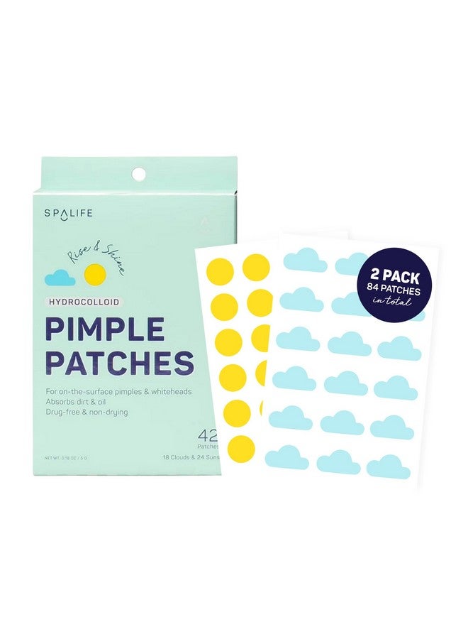 سبا لايف Beauty Rise & Shine - بقع البثور - تركيبة غرواني مائي لبقع حب الشباب - الاحمرار والزيوت - 84 رقعة - 36 سحابة و 48 شمس - بقع حب الشباب - معالجة البقع - رقعات زيت غرواني مائي - Image 1