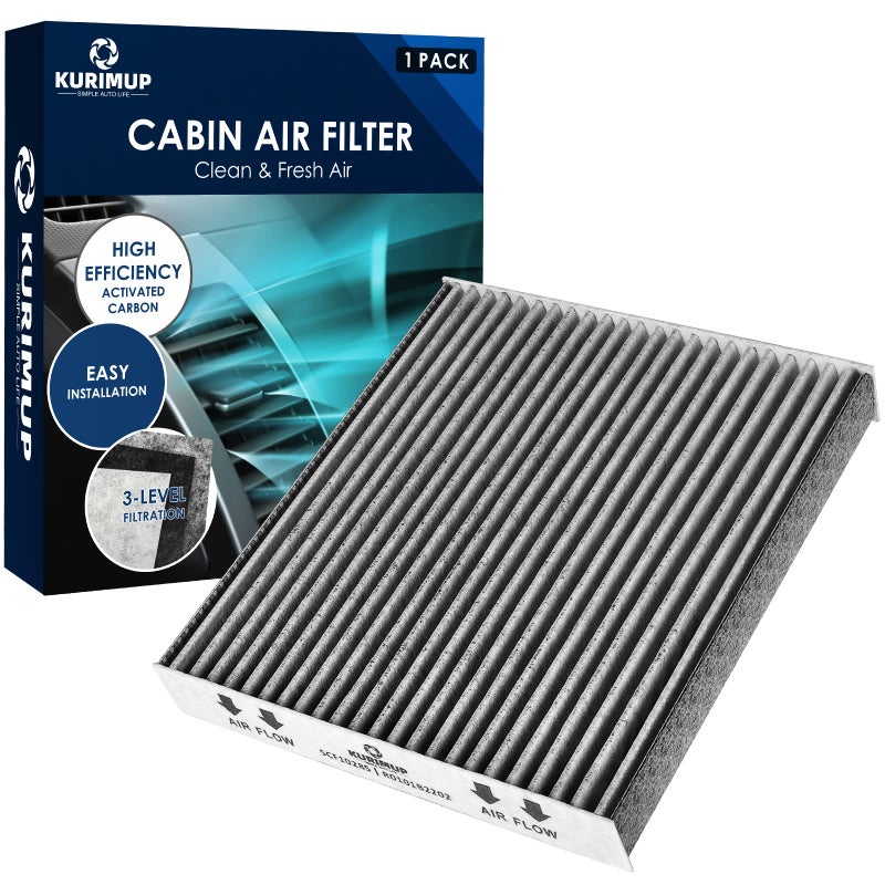KURIMUP Cabin Air Filter Replacement for CP285 CF10285 Toyota Lexus Scion Camry Corolla Tundra Highlander Prius Vehicle Premium Cabin filter with Activated Carbon(1 pack) - Image 1