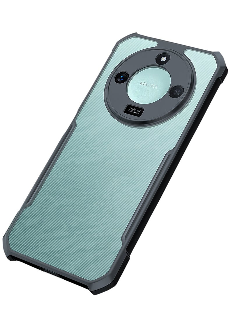 general For Honor X9C Smart Cover Case, Camera Lens Protection Back Cover, TPU+PC Shockproof Bumper Mobile Phone Case, Transparent Anti-Yellowing Slim Fit Protective Casing - Image 1