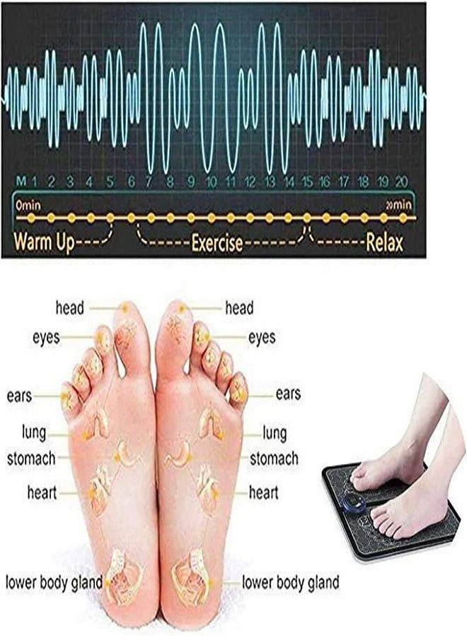 2 Pcs Electric Leg Muscle Massager Pad