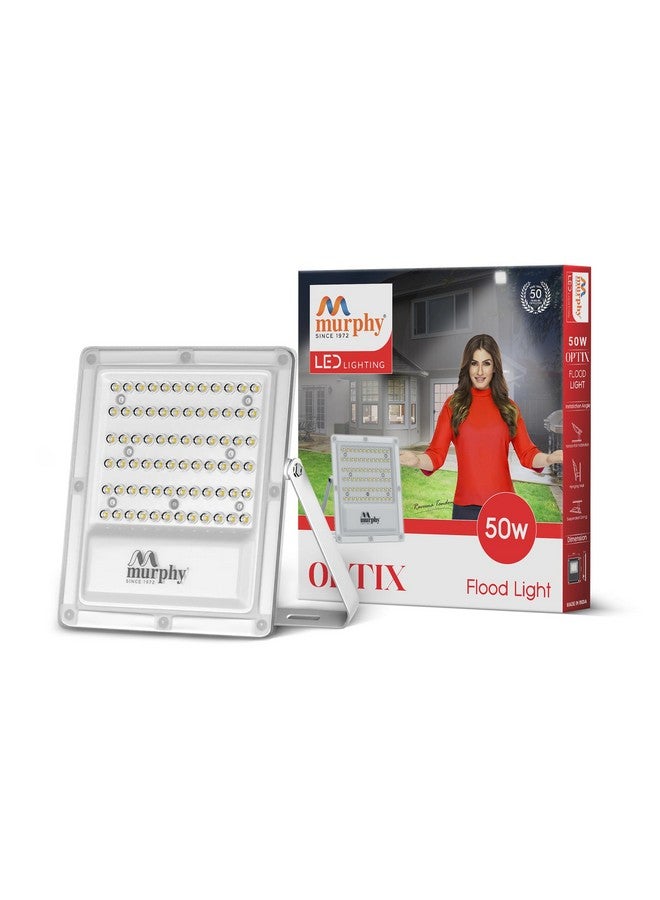 Murphy Lens Model LED 50W LED Flood Light, IP65 Rated Outdoor Light Pack of 1 (Cool White, BIS Approved) - Image 1