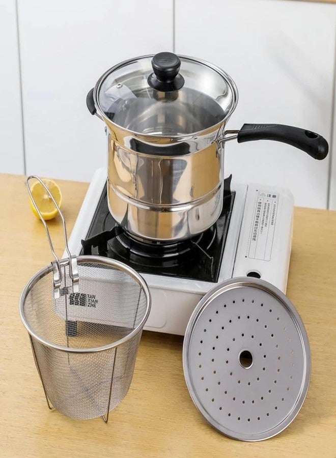 BIRZAR The Multifunctional Cooking Fry Pot 22CM offers durability, versatility, efficiency, and convenience—making it an essential cookware solution for every kitchen - Image 2