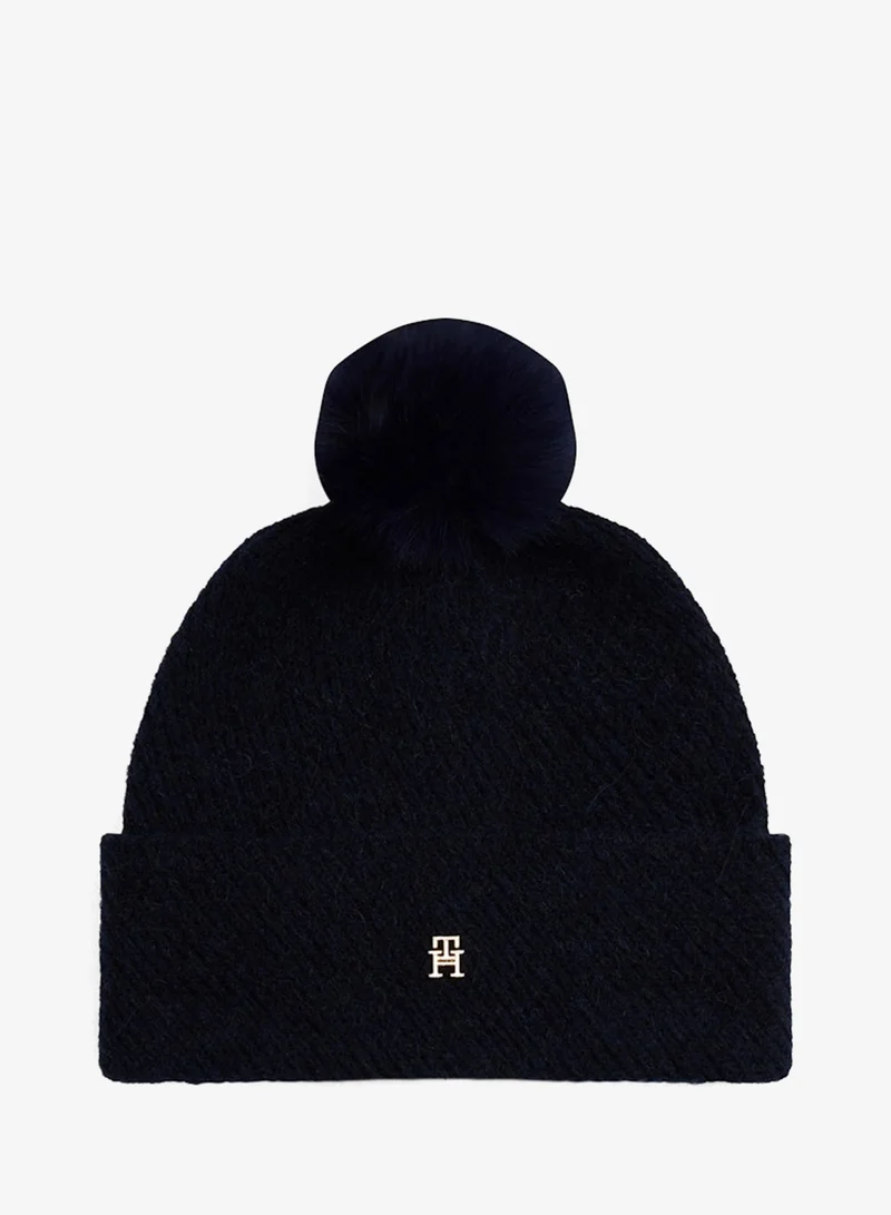 تومي هيلفيغر Pom Pom Beanie