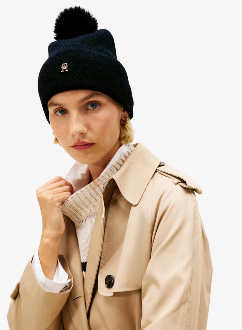 TOMMY HILFIGER  Pom Pom Beanie for Women | Best Price UAE