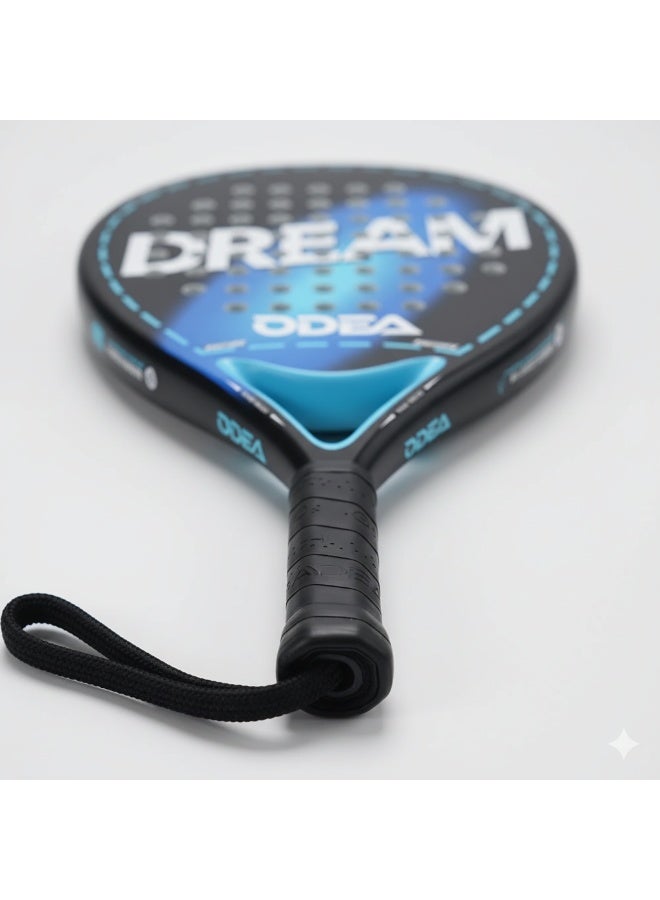 أوديا مضرب البادل أوديا دريم - للمستوى المتوسط والمتقدم - نواة من إسفنج EVA الناعم - إطار من الكربون - باللونين الأسود والأزرق - Image 3