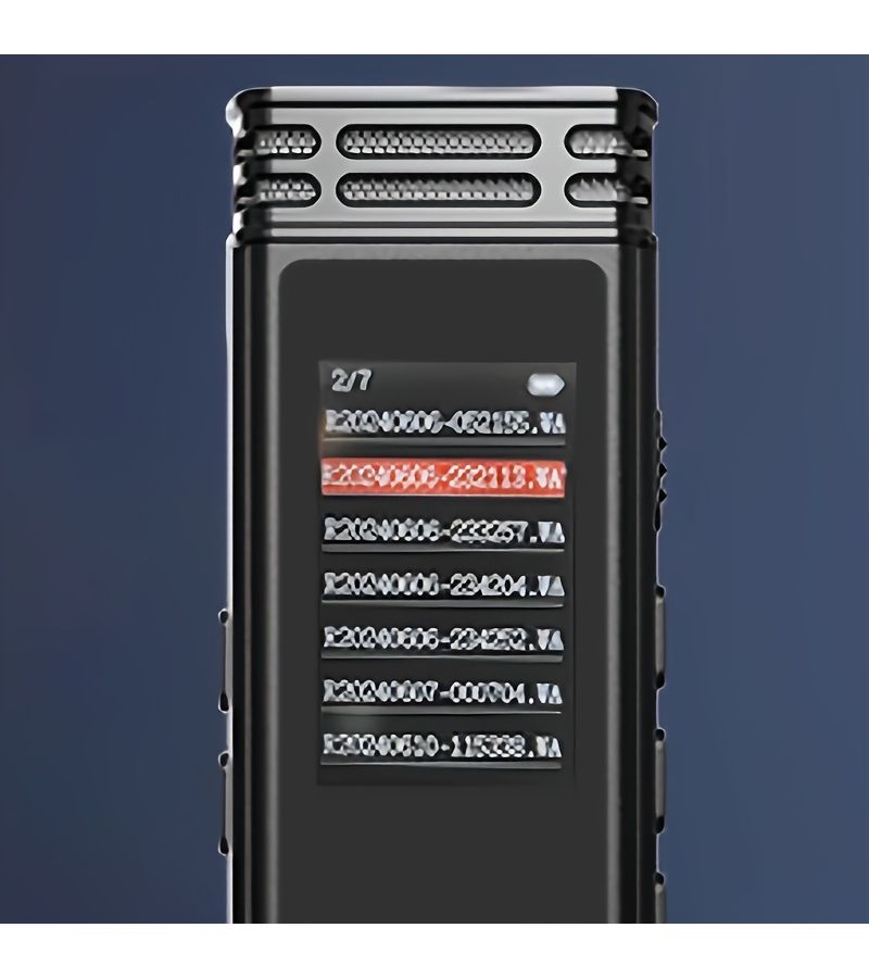 64GB Digital Voice Recorder Ultra Large Screen Sound Tape Recorder with Playback Clip On Mic Dictaphone Voice Activated Recorder for Lecture Meeting Class - Image 4