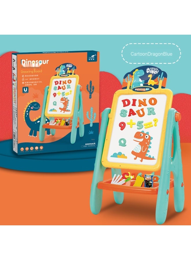 Carton Kids Art Easel,Available on Both Sides,Clean and Dust-Free,Standing Magnetic Drawing Board 