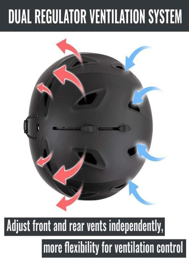 TurboSke Ski Helmet Snowboard Helmet - Active Ventilation Audio Compatible Snow Sports Luxury Helmet with ASTM Certified Safety for Men Women and Youth (S, Black) - Image 4