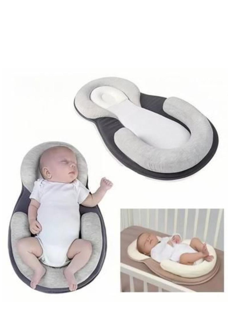 Baby Lounger Pillow, Baby Pillows for Sleeping for Newborn, Baby Snuggle Nest Sleeper Lounger for Newborn with Soft & Breathable Head Support Pillow for Newborn Prevent Flat Head  - Image 4