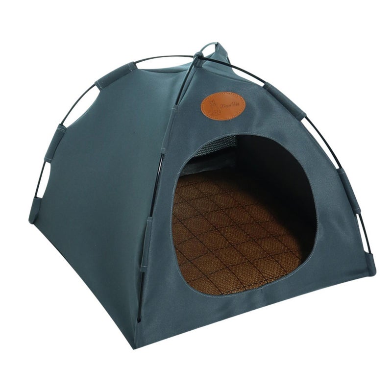 Cat Tents for Indoor Cats,Folding Enclosed Covered Dog Nest - Breathable Washable Pet Puppy Kennel Indoor Outdoor House Bed Tent with Double-Sided Cushion - Image 2